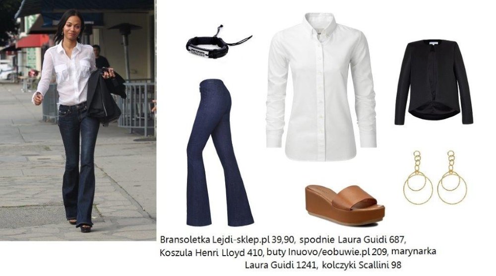 Stylizacja z białą koszulą 3