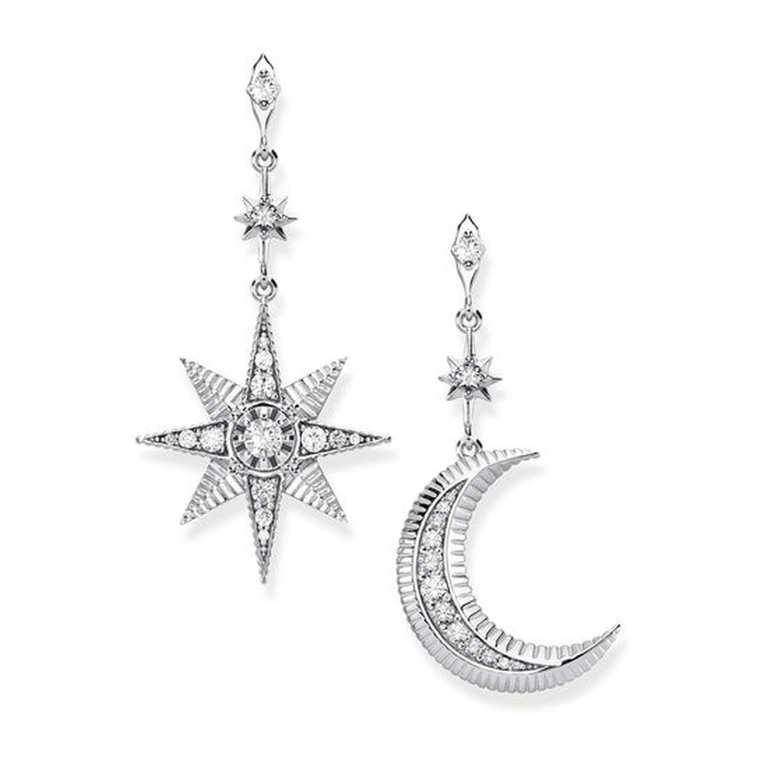 EARRINGS ROYALTY STAR & MOON Thomas Sabo