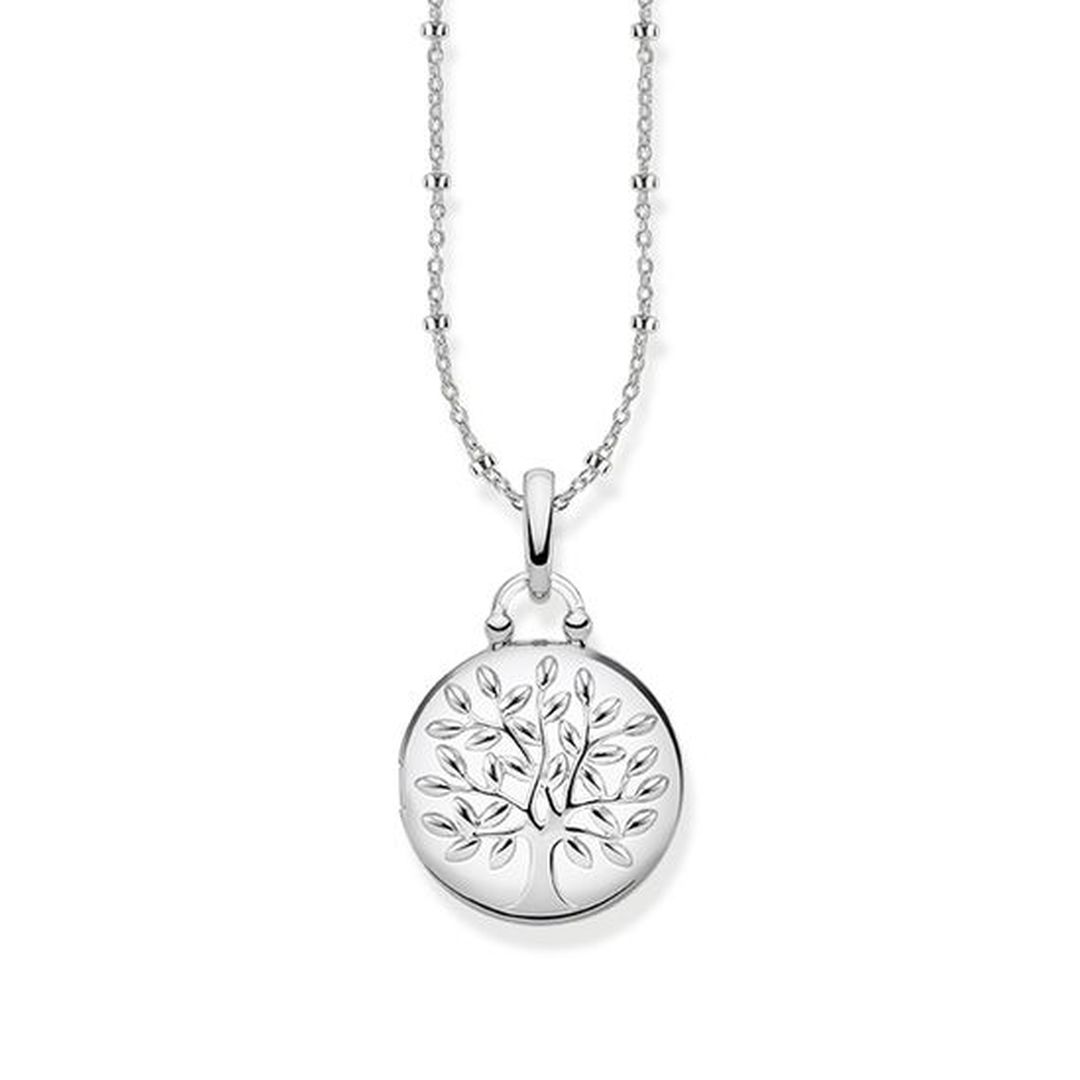 NECKLACE LOCKET TREE OF LOVE SILVER ROUND Thomas Sabo