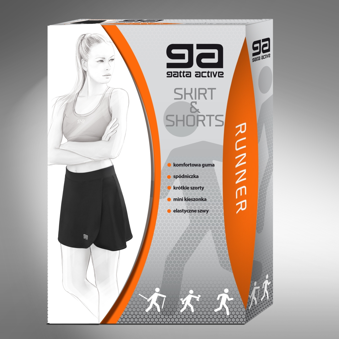 21 Gatta Active RUNNER packshot Shirt&shorts Woman