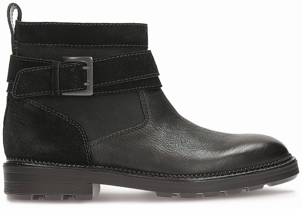 CLARKS Tyrus Mid Black Leather 429 zl